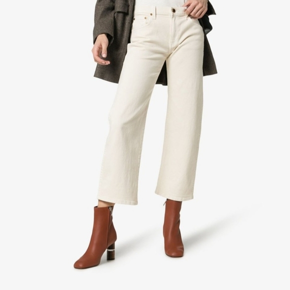 NEOU Stan clowesia 80 leather ankle boots Brown Woman's Size 40 1/2 Heeled Boots - Picture 6 of 16